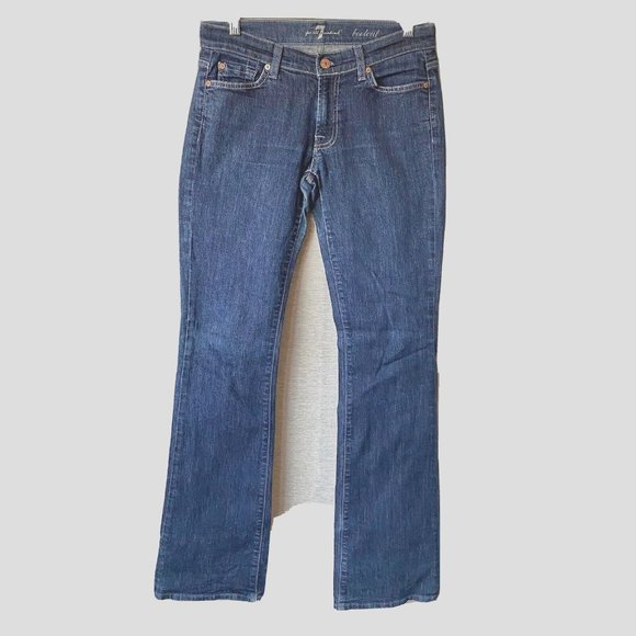 7 For All Mankind Denim - 7 For All Mankind Low Rise BootCut Jeans Women's Size 27L Stretch